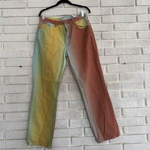 Zara Colorful Gradient Jeans